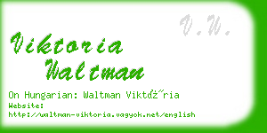 viktoria waltman business card